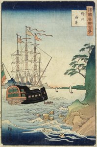1860年10月、大州県のビーチ